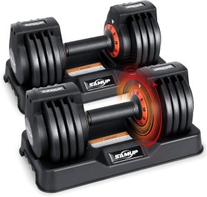 25/55 lbs Pair Adjustable Dumbbells...
