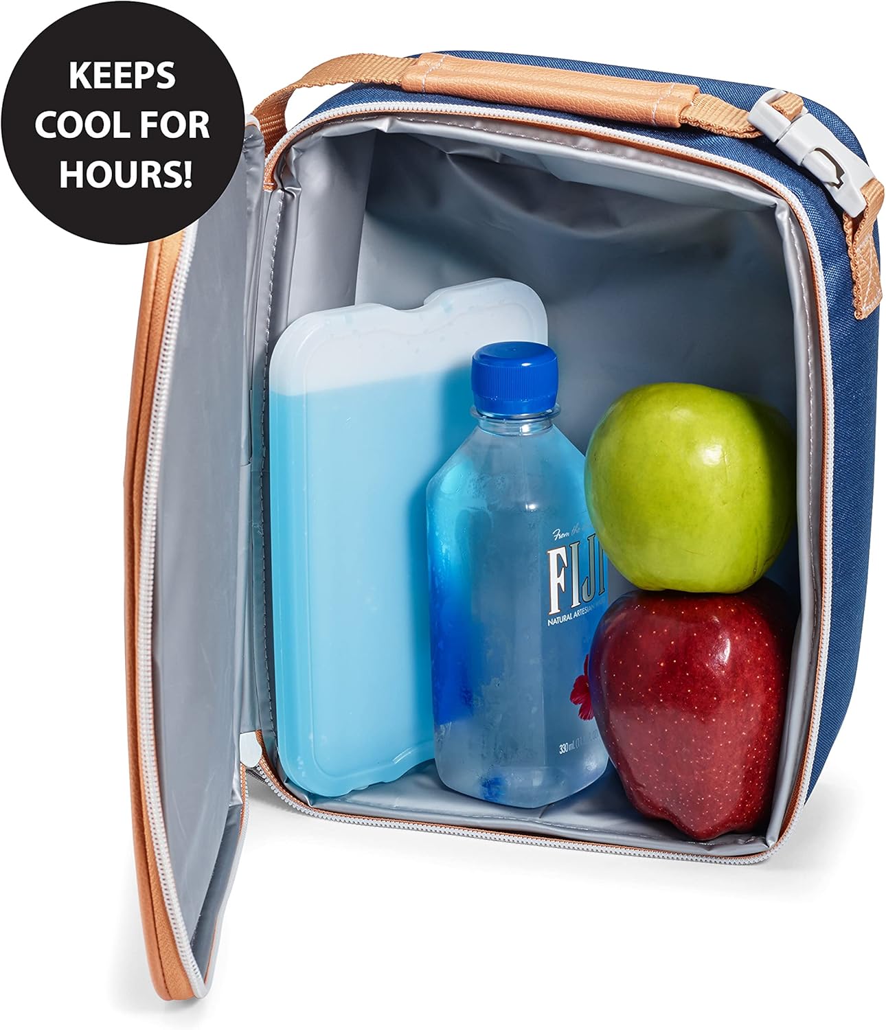 Cool Coolers by Fit & Fresh 4 Pack XL Slim Ice Packs, Quick Freeze Space Saving Reusable Ice Packs for Lunch Boxes or Coolers, Blue, 239ICE, 4 count (Pack of 1) - Image 4