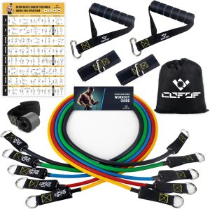 Resistance Bands Set with Yellow Ha...