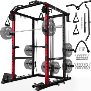 R1-V4 Power Cage Rack, 2000LB Squat...