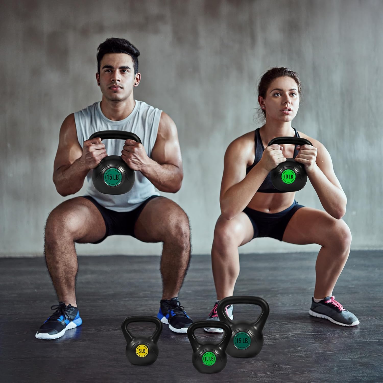 Fitvids Kettlebell Sets Piece Strength Training KettleBells Weight Set - Image 7
