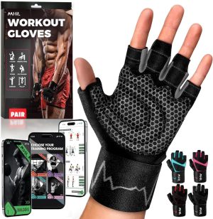 MhIL Workout Gloves for Men – Com...