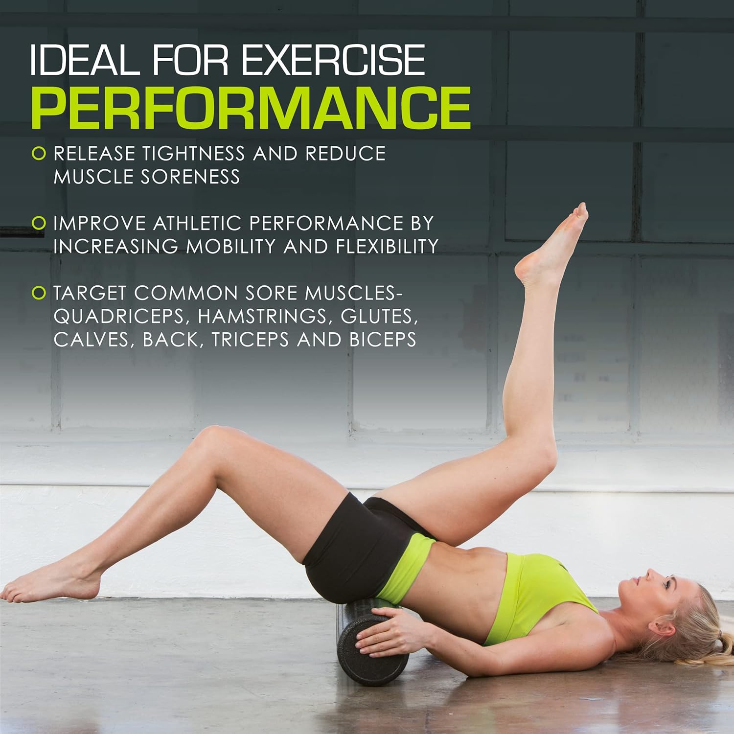 ProsourceFit High Density Foam Rollers Long, Firm Full Body Athletic Massage Tool for Back Stretching, Yoga, Pilates, Post Workout Muscle Recuperation - Image 6