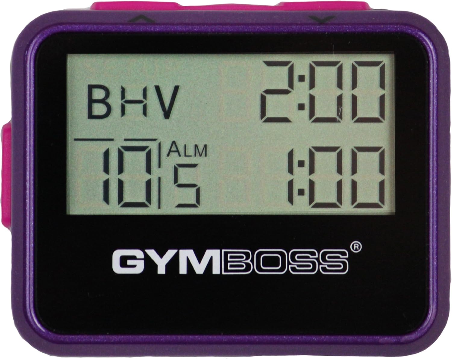 Gymboss Interval Timer and Stopwatch - Violet/Pink Metallic Gloss - Image 2