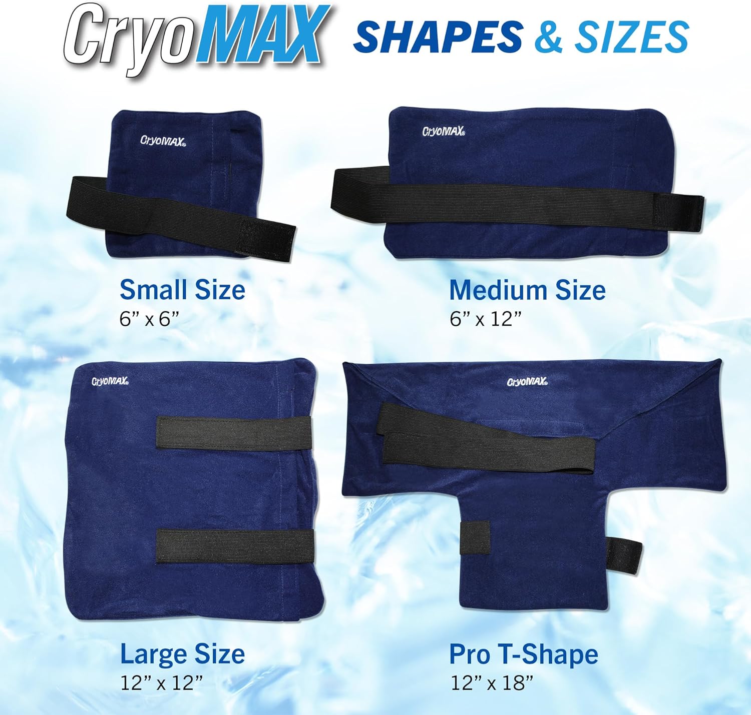 CryoMAX Cold Pack, Reusable, 8 Hour Cold Therapy Ice Pack, Small, 6"x 6" (Pack of 2) - Image 7
