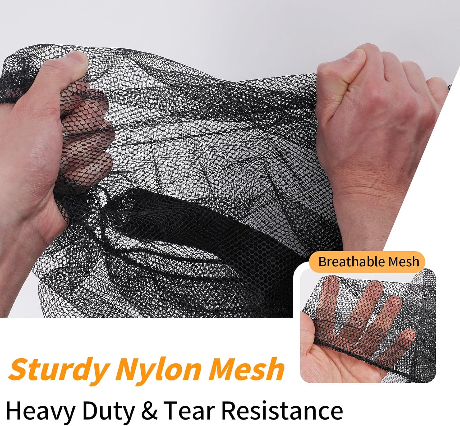 Extra Large Mesh Ball Bag, Heavy Duty Drawstring Storage Bag, 24" x 36" Hold 8-10 Soccer Basketball Volleyball Football, Sports Equipment Sack Net Bags with Shoulder Strap and Pocket for Coaches - Image 3