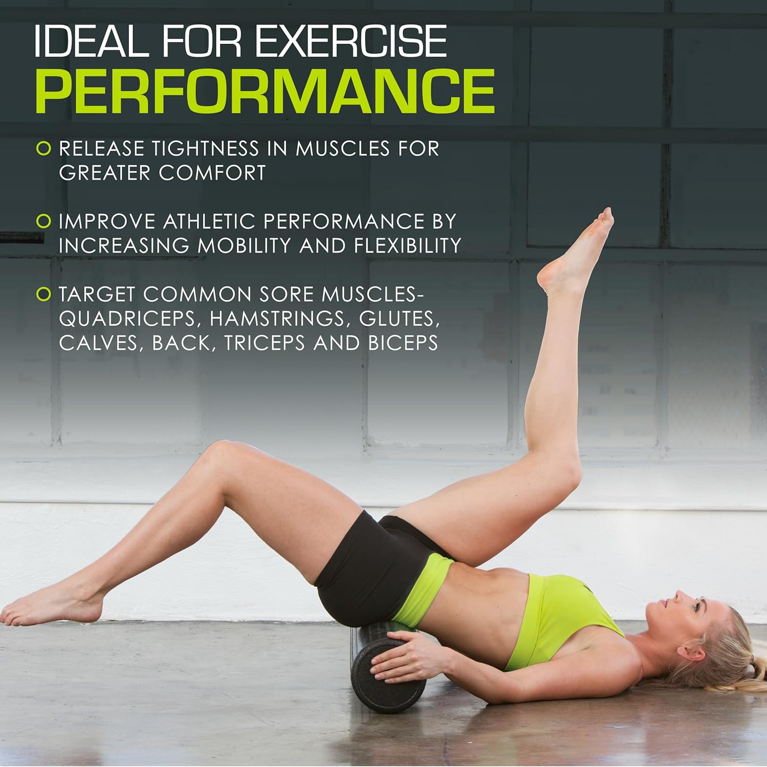 ProsourceFit High Density Foam Rollers Long, Firm Full Body Athletic Massage Tool for Back Stretching, Yoga, Pilates, Post Workout Muscle Recuperation - Image 6