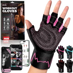 MhIL Workout Gloves for Women – B...