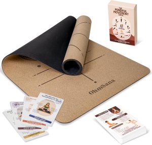 Natural Cork Yoga Mat with Aligneme...