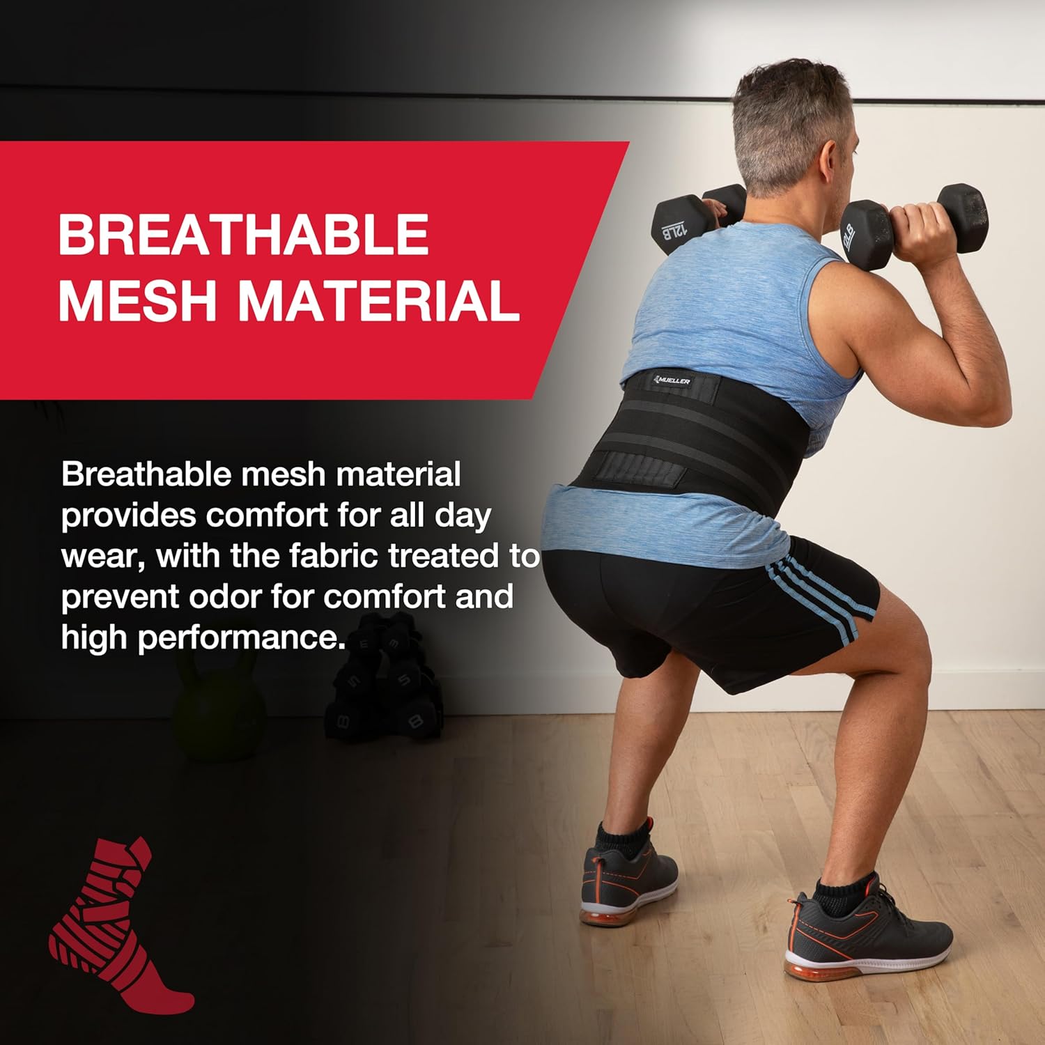 MUELLER Sports Medicine Adjustable Back Brace, Ideal for Upper and Lower Back Pain, Relief & Support for Men and Women, Strains, Sciatica, Scoliosis, Black - Image 2