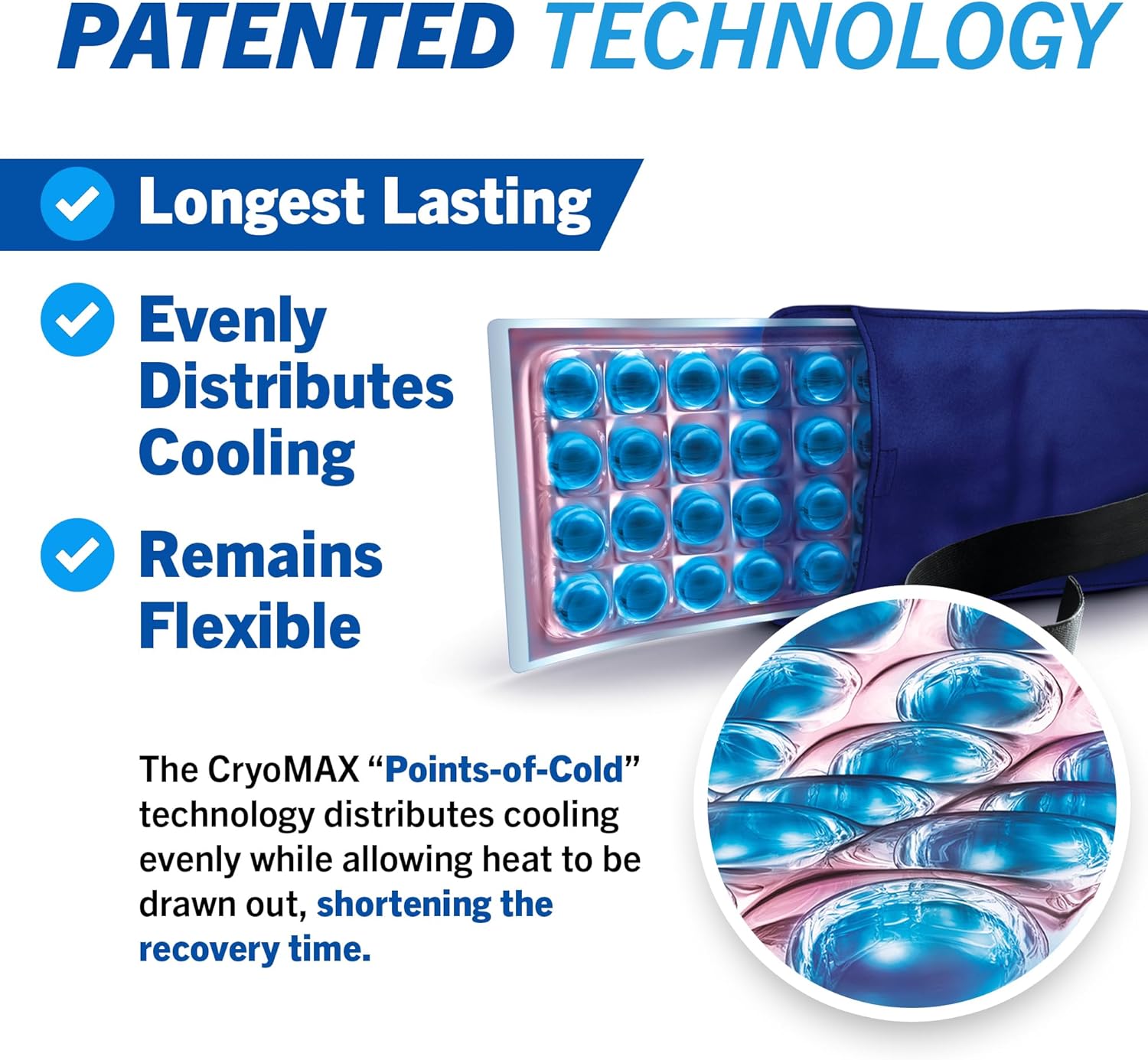 CryoMAX Cold Pack, Reusable, 8 Hour Cold Therapy Ice Pack, Small, 6"x 6" (Pack of 2) - Image 5