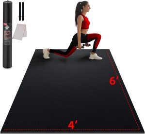 Large Exercise Mat for Home Workout...