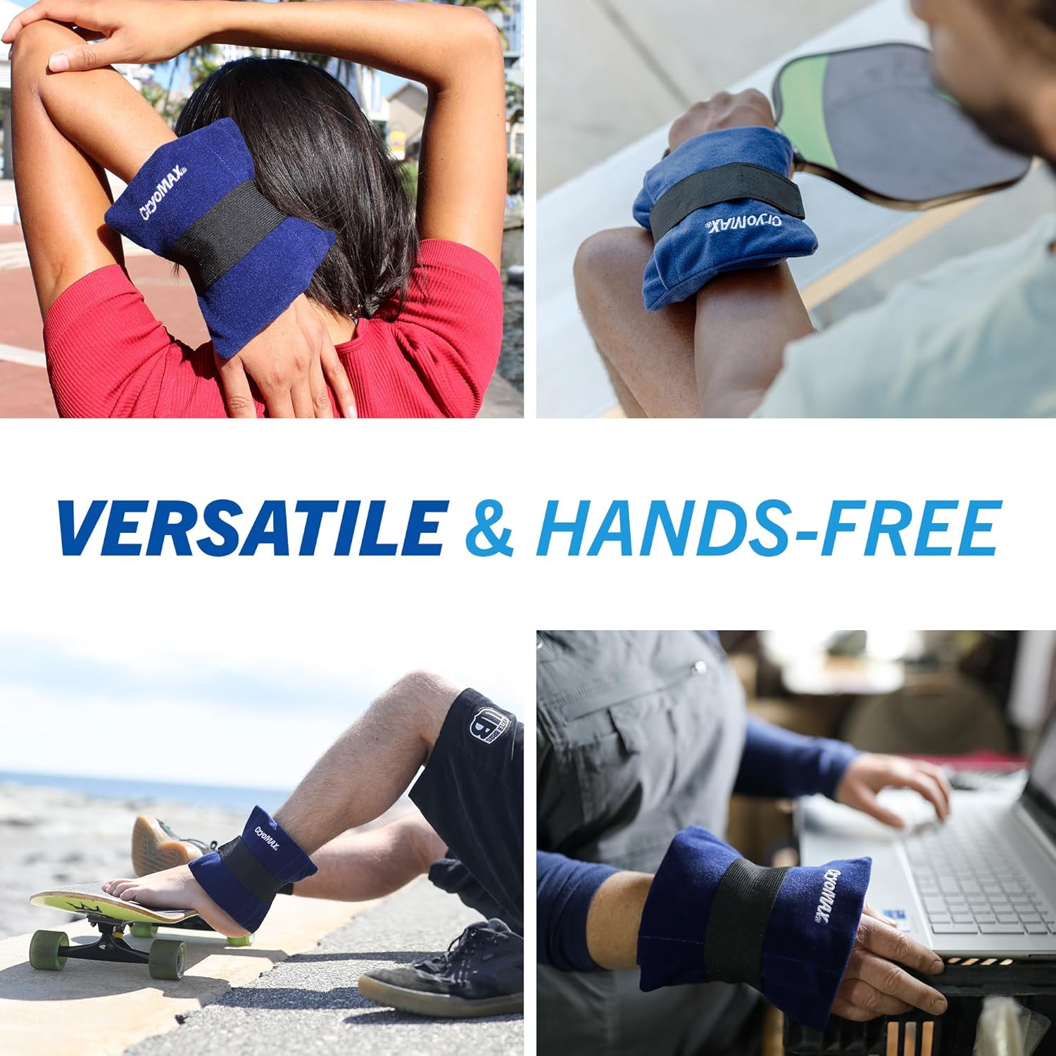 CryoMAX Cold Pack, Reusable, 8 Hour Cold Therapy Ice Pack, Small, 6"x 6" (Pack of 2) - Image 6