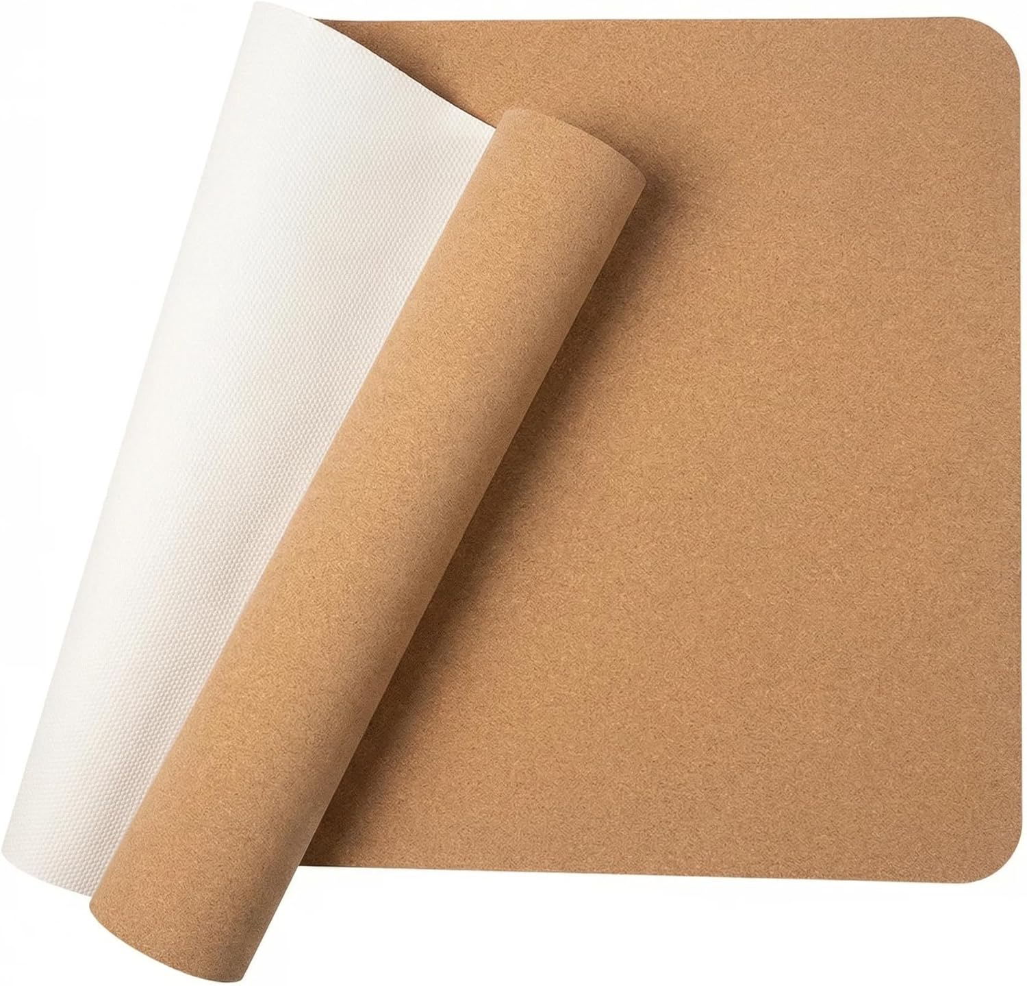 Cork Yoga Mat with TPE Base 6mm Extra Thick Cushioning High Density Exercise Pad 72 x 24 Inch for Home Gym, Non-Slip