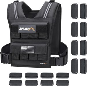 APEXUP Adjustable Weighted Vest Men...