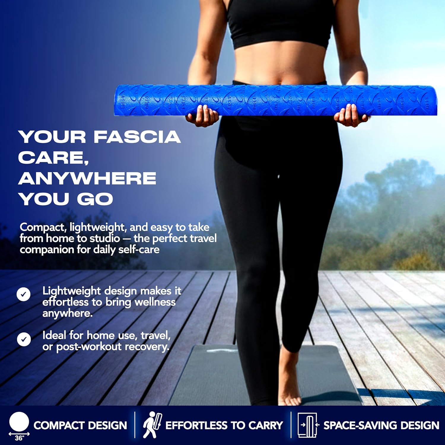 MELT Method 36 Inch Half Foam Roller for Back w/FasciaTherapy Technology - Low Density Soft Foam Roller for Physical Therapy - Half Round & Soft - Great for Pilates & Gentle Muscle Recovery - Image 4