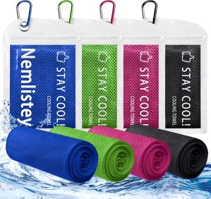 4 Pack Cooling Towels, Soft Breatha...