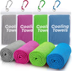 4 Pack Cooling Towels (40″x 1...