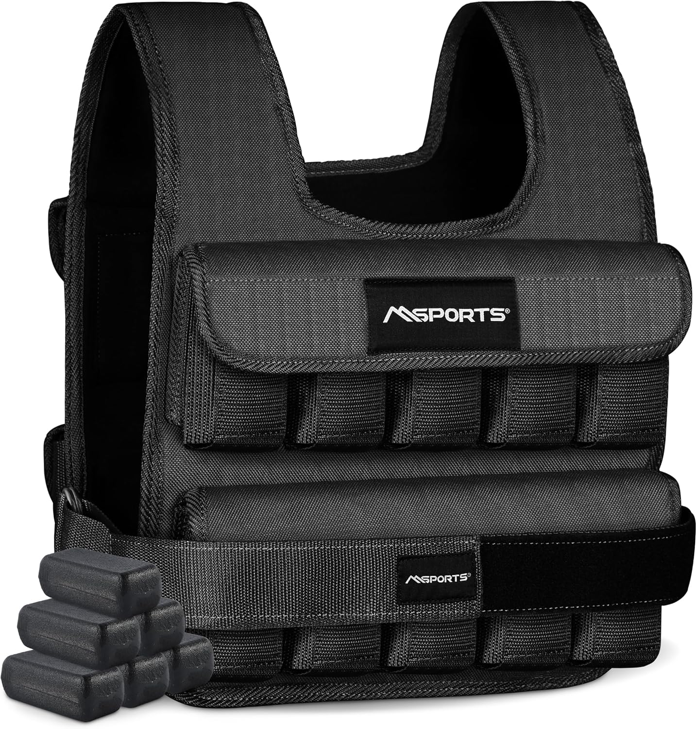 Weighted Vest Premium for Women & Men – Adjustable 11–65 lb, Running Vest, Walking Weight Vest, Tactical Style Training Vest for CrossFit, Strength, Cardio & Home Workouts