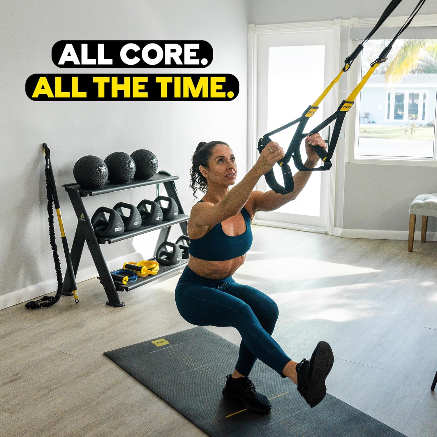 TRX All-In-One Home Gym System – Complete Suspension Training Kit for Strength Training, HIIT & Full-Body Workouts at Home or Outdoors, Includes Indoor & Outdoor Anchors - Image 8