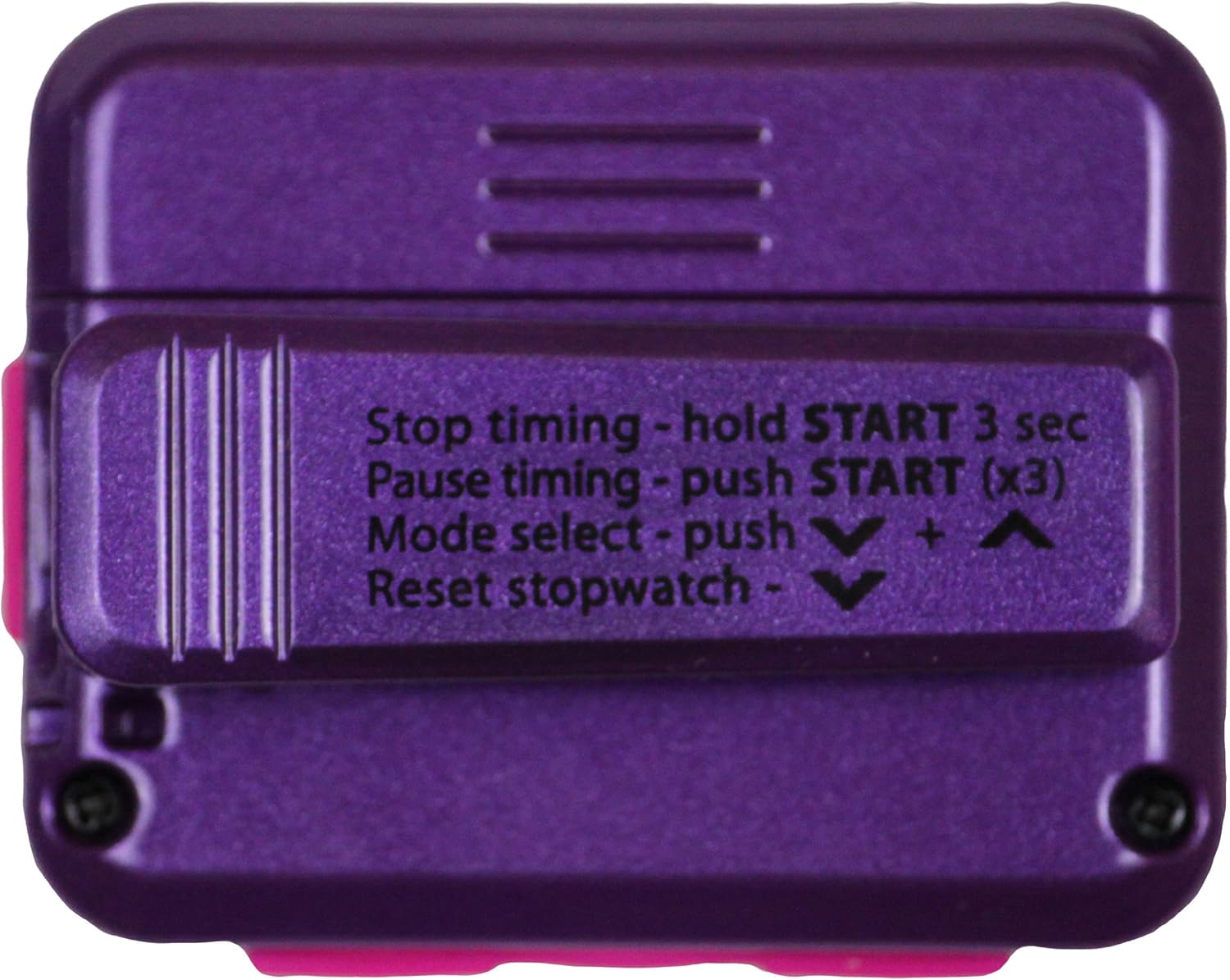 Gymboss Interval Timer and Stopwatch - Violet/Pink Metallic Gloss - Image 3