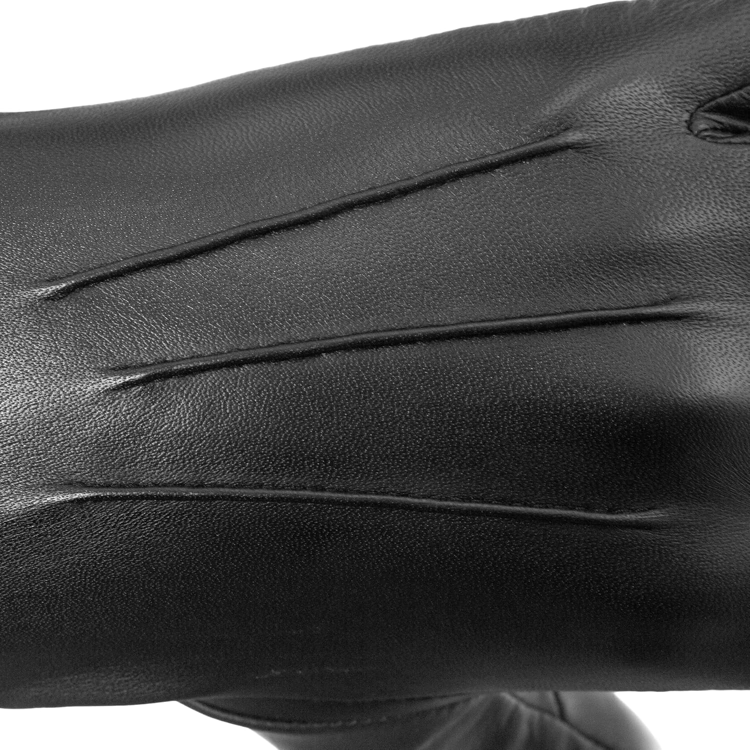 Enforcer Leather Gauntlet Gloves (Lined) for Bikers, Motorcycle Riding, Color Guards, and Marching Bands (Thin Cabretta) - Image 6