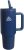 40 oz Insulated Stainless Steel Tumbler with Handle & Lid, Vacuum Travel Mug for Hot & Cold Drinks, Fits Car Cup Holder – Blue