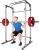 Fitness Reality Power Cage Squat Rack with Optional LAT Pulldown, Cable Crossover, 800 lb Capacity, Multi-Grip Pull-Up Bar, Adjustable Safety Bars, Strength Training for Home Gym
