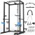 Power Cage, Multi-Functional Power Rack with J-Hooks, Dip Handles, Landmine Attachment and Optional Cable Pulley System for Home Gym