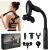 Massage Gun with Extension Handle, Handheld Back Massager Tool, Massager for Neck/Leg/Shoulder Pain, 9 Adjustable Speeds & Modes and 5 Replaceable Blades, Gifts for Tech Lovers