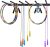 Wall Mounted Jump Rope Rack – 6 Peg Wall Mounted Gym Organizer Rack, Heavy-Duty Metal Purpose Hoop Rope Holder for Resistance Bands, Home/Gym Storage