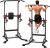 Dskeuzeew Power Tower Pull Up Bar Station for Home Gym Strength, 450LBS Pull Up Dip Station Assistive Trainer Height Adjustable with Elastic Ropes, Pull Up Bar Free Standing Heavy-Duty Fitness Equipment