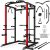 C1-V4 Power Cage, 2000LBS Squat Rack with LAT Pulldown, Multi-Function Weight Cage Strength Training Machine, Workout Cage with More Attachments for Home Gym Garage