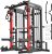 Pooboo Multi-Functional Machine Power Cage, 2000LB Squat Rack, LAT-Pull Down System, Dual Pulley Cable Crossover System, Home Gym Workout Machine with Strength Training Attachments