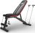 FLYBIRD Foldable Weight Bench with Resistance Bands, 8 Backrests Fast Adjustable FID for Home Gym Full Body Workout, Easy to Storage for Small Apartment