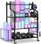 Mythinglogic Yoga Mat Storage Racks,Home Gym Storage Rack for Dumbbells Kettlebells Foam Roller, Yoga Strap and Resistance Bands, Workout Equipment Storage Organizer With Hooks and Wheels