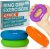 Vive Hand Strengthener Grip Ring – Forearm Ring Hand Exercisers – Silicone Squeezer Gripper for Muscle Strengthening Training Tool – Arthritis Finger Physical Therapy PT Kit Trainer