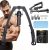 Twister Arm Trainer, 3 in 1 Hydraulic Power Chest Workout Equipment with Ab Roller Wheels and Hooks, Adjustable 22-440lbs Arm Trainer for Men Women, Home Gym Equipment for Full Body Strength Training