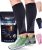 Calf Compression Sleeves for Men and Women – (1 Pair) Footless Compression Socks Support for Varicose Veins, Nursing, Pregnancy, Running – PhysFlex Leg Sleeve Brace for Shin Splints, Pain Relief and Reduces Swelling (Black, Medium)