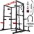 Sportsroyals Power Cage,1600lbs Multi-Function Power Rack with Adjustable Cable Crossover System and More Training Attachment, Weight Cage for Home Gym