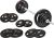 Fitvids Barbell Weight Set, Cast Iron 1″ Standard Weight Plates Including 5FT Standard Barbell Bar & Star Locks, 95 Pounds Set (85 Lbs Plates + 10 Lbs Barbell Bar), Multiple Packages