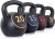 F2C Kettlebell Sets 4 Piece Strength Training KettleBells Weight Set 5lb, 10lb, 15lb, 20lb HDPE Coated Concrete Kettle bell Core Training or Women & Men for Full Body Workout & Exercise Fitness