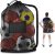 Extra Large Mesh Ball Bag, Heavy Duty Drawstring Storage Bag, 24″ x 36″ Hold 8-10 Soccer Basketball Volleyball Football, Sports Equipment Sack Net Bags with Shoulder Strap and Pocket for Coaches