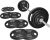 Fitvids Barbell Weight Set, Cast Iron 1″ Standard Weight Plates Including 5FT Standard Barbell Bar & Star Locks, 95 Pounds Set (85 Lbs Plates + 10 Lbs Barbell Bar), Multiple Packages
