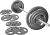 Fitvids Barbell Weight Set, Cast Iron 1″ Standard Weight Plates Including 5FT Standard Barbell Bar & Star Locks, 95 Pounds Set (85 Lbs Plates + 10 Lbs Barbell Bar), Multiple Packages